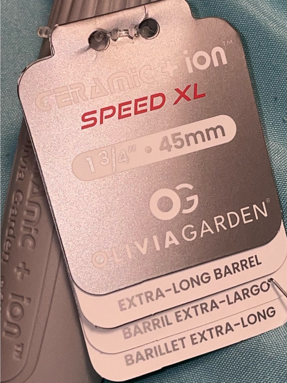 Brand new! Speed XL 1 3/4” 45mm Ceramic + Ion Hairbrush — Gray